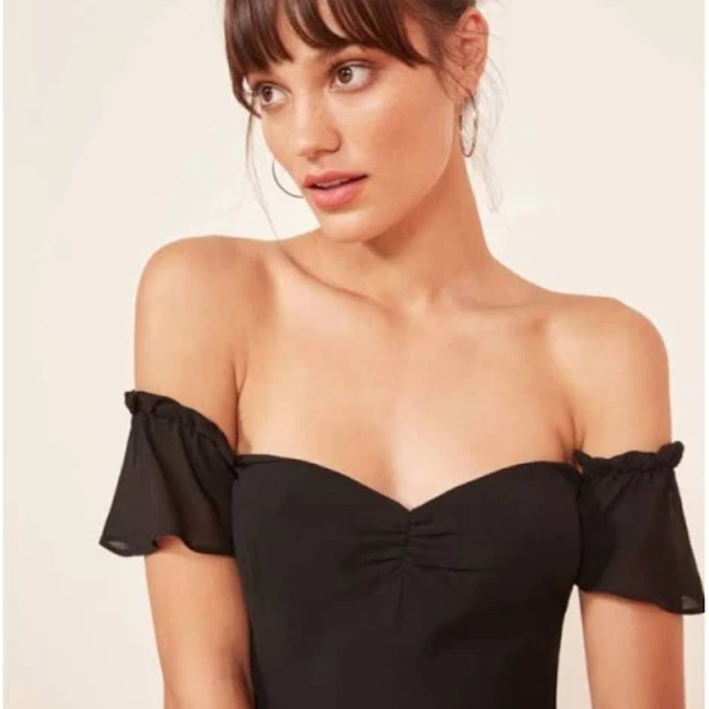 Reformation Butterfly Dress | Black Special Sale
